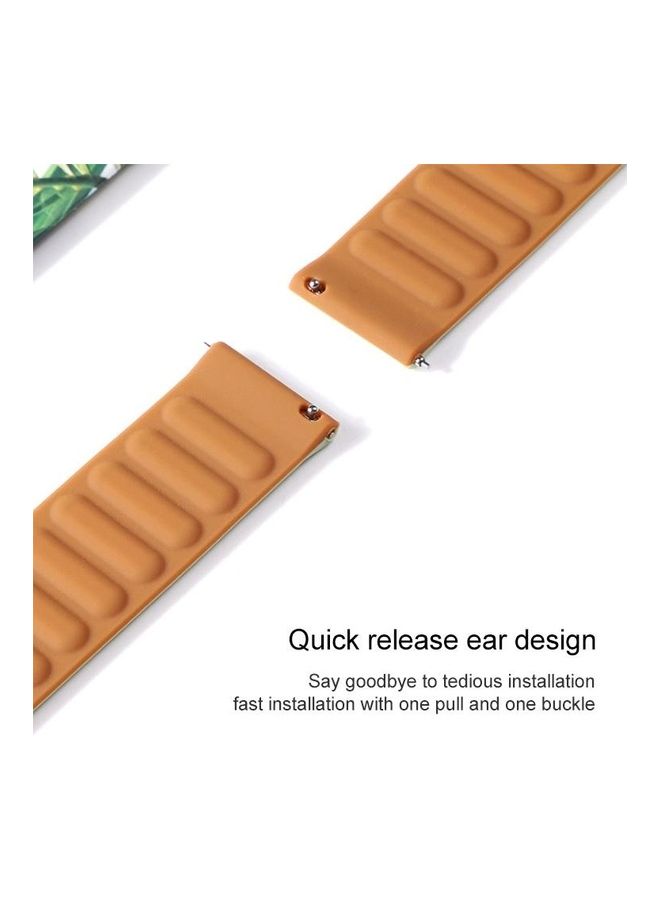 Silicone Magnetic Replacement Strap For Samsung Galaxy Watch 3 Orange