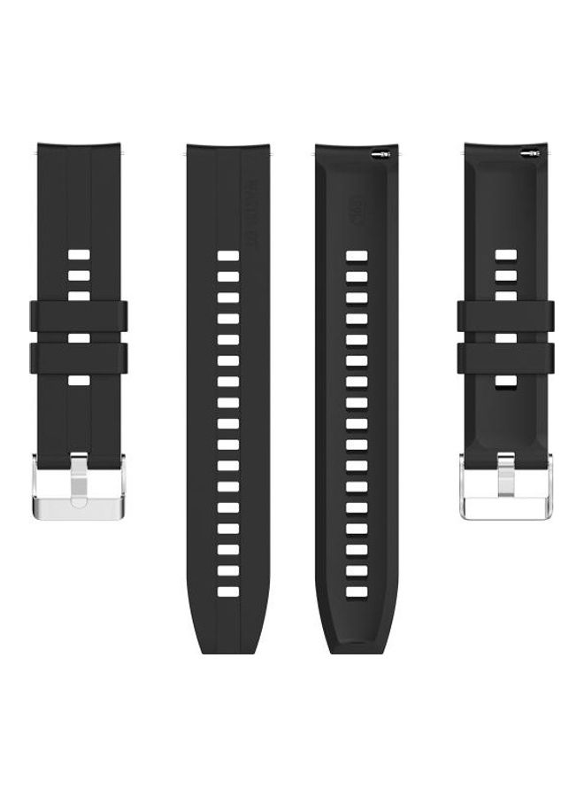 Silicone Replacement Strap Watchband For Huawei Watch 3 / 3 Pro Black