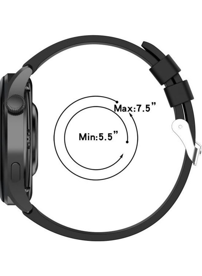 Silicone Replacement Strap Watchband For Huawei Watch 3 / 3 Pro Black