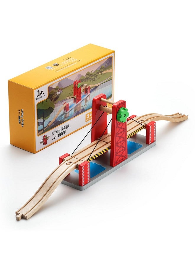 Wooden Train Set Accessories Lifting Bridge Set Compatible With Brio Thomas Melissa And Doug