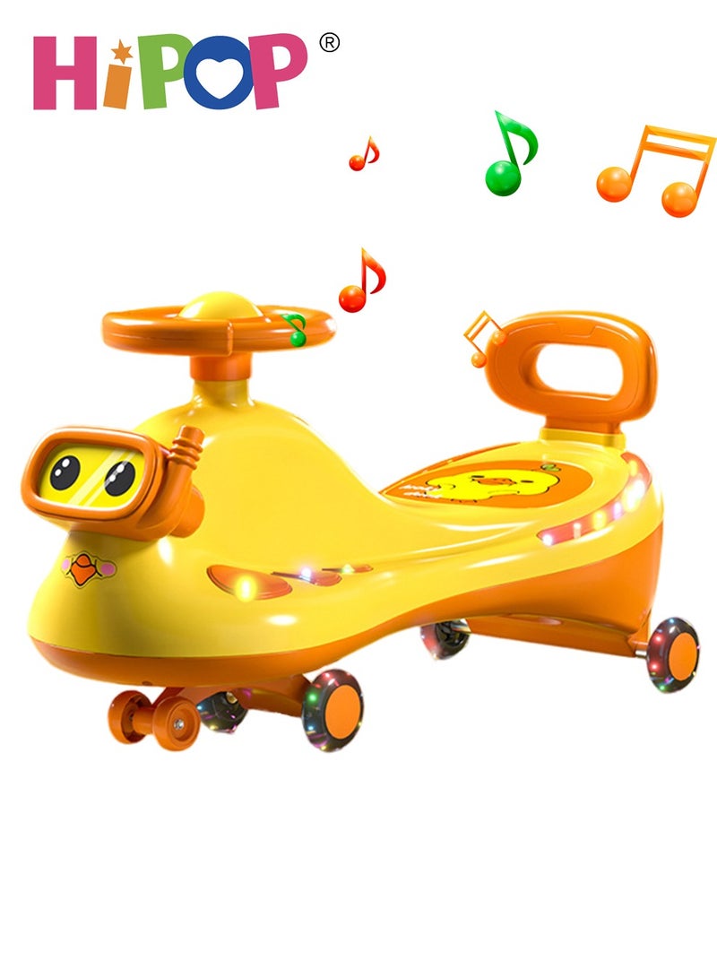 Ride on Toys for Kids,Magic Swing Ride on Car,Twist Car with Music and Light,Silent and Anti-Rollover,Children's Riding Toy