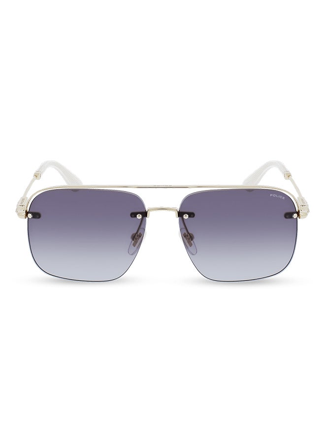 Men's Rectangular Sunglasses - SPLF72 0300 59 - Lens Size: 59 Mm