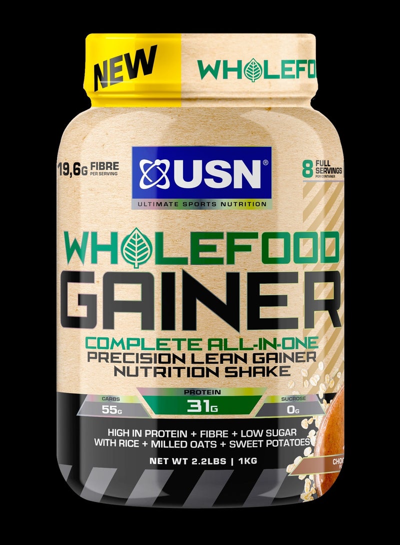 Wholefood Gainer Complete All In One Precision Lean Gainer Nutrition Shake 1kg Chocolate