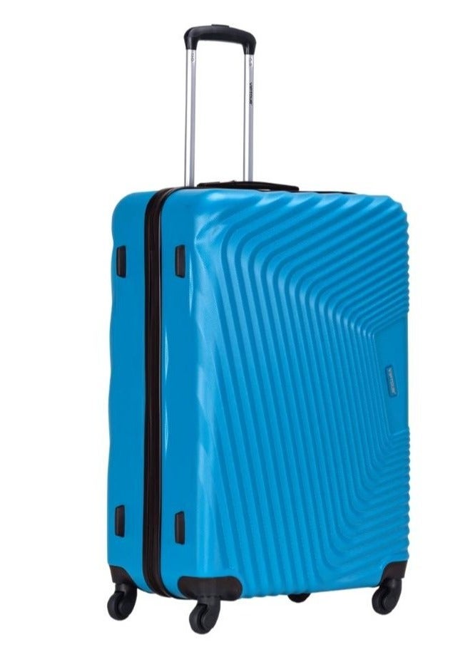 3-Piece ABS Hardside Trolley Luggage Set, Spinner Wheels with Number Lock 20/24/28 Inches - Blue