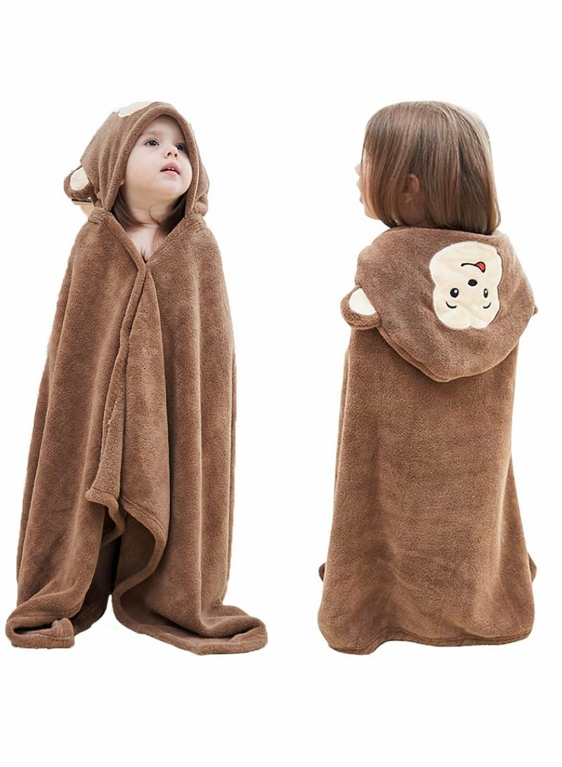 Baby Hooded Bath Towel Blanket Extra Large Kids Toddler Soft Thick Absorbent Bathrobe Swimming Shower Poncho Towel for Boys Girls