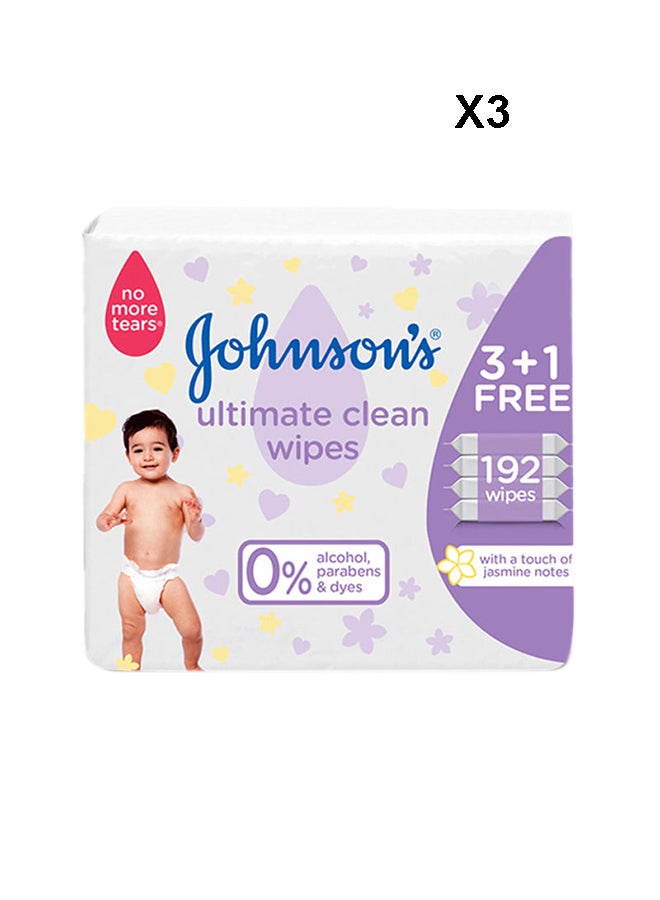 Baby Wipes With Touch Of Jasmine Notes, 192 Wipes