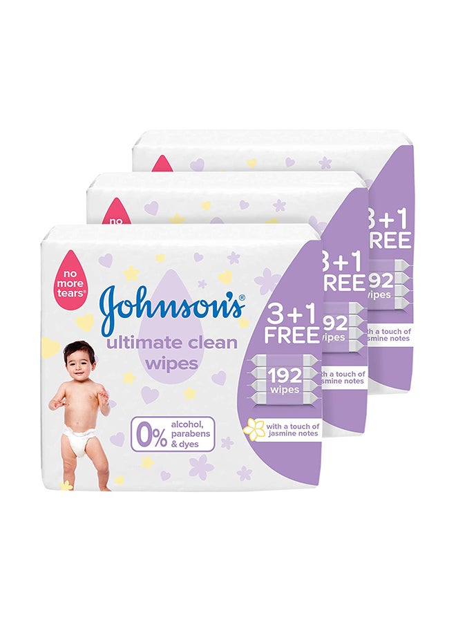 Baby Wipes With Touch Of Jasmine Notes, 192 Wipes