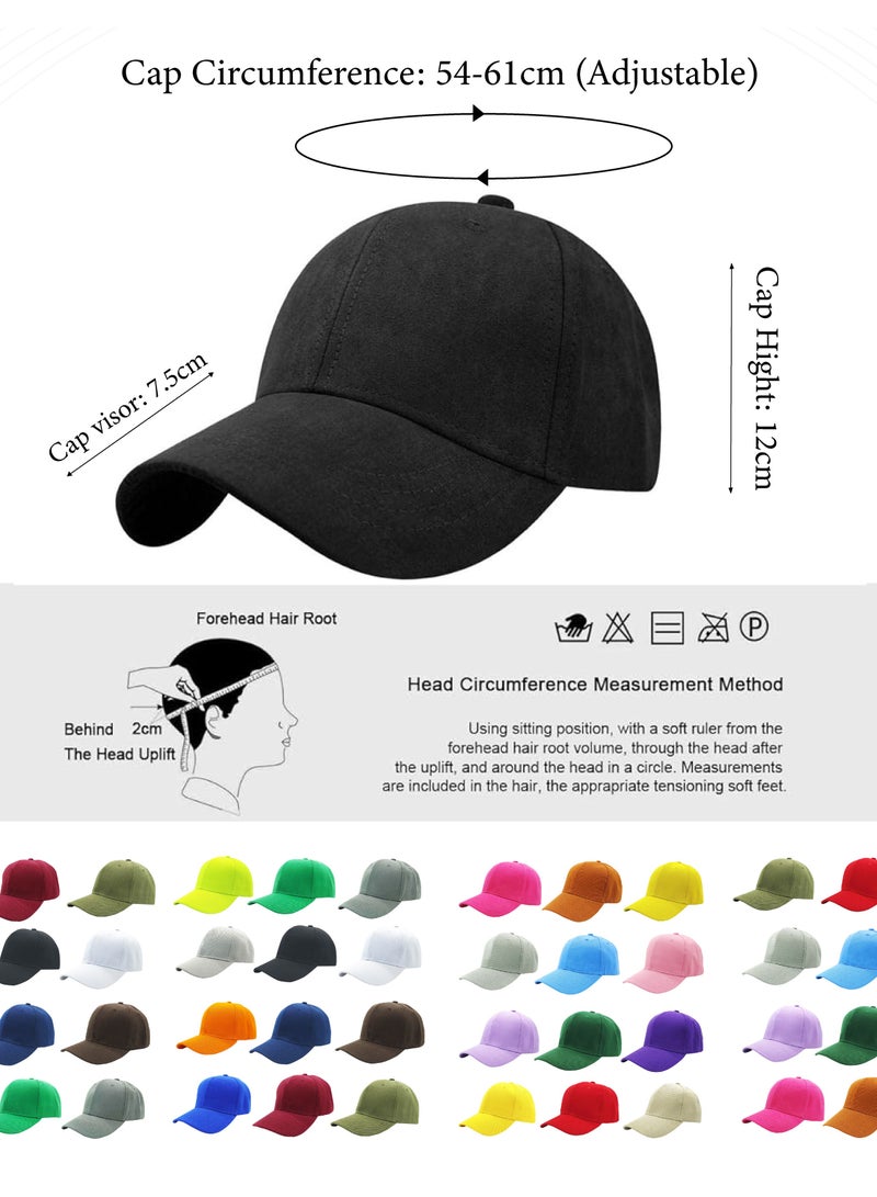 12 Pcs Dark Grey Baseball Caps for Women Men Baseball Hat Adjustable Sports Caps for Adults Outdoor Activities