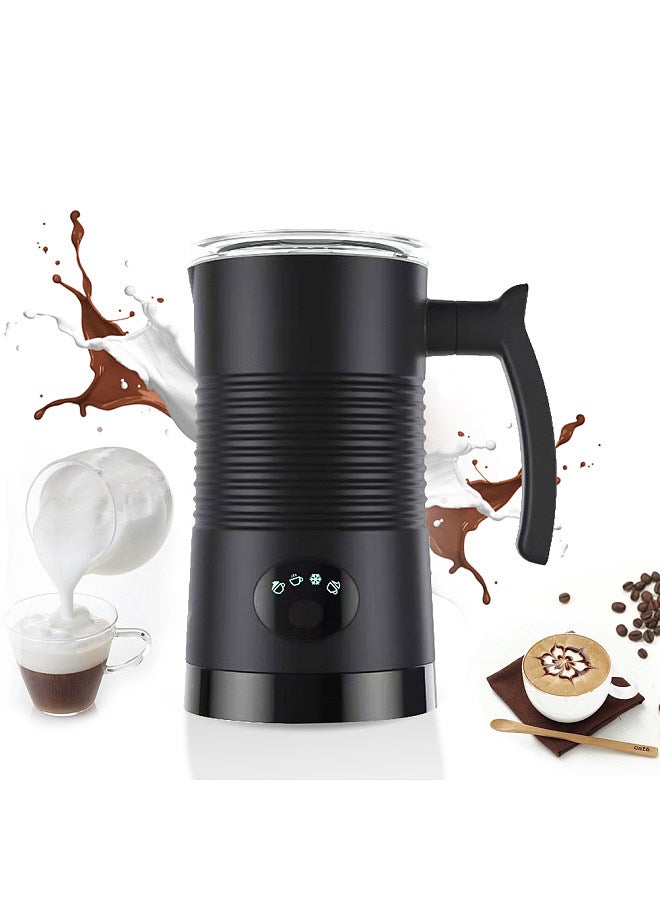 Milk Frother 4 in 1 Hot/Cold Foam Maker 400W Detachable Non-Stick Interior 11.84oz/350ml Electric Automatic Milk Frother and Steamer for Coffee Hot Milk