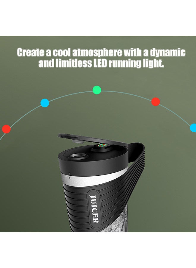 Portable Blender for Shakes and Smoothies 4000mAh Type-C Rechargeable 460ml Personal Blender with 6 Sharp Blades Powerful 22000r/m Juicer Cup for Traveling Gym Office