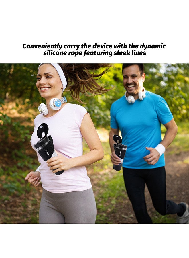 Portable Blender for Shakes and Smoothies 4000mAh Type-C Rechargeable 460ml Personal Blender with 6 Sharp Blades Powerful 22000r/m Juicer Cup for Traveling Gym Office