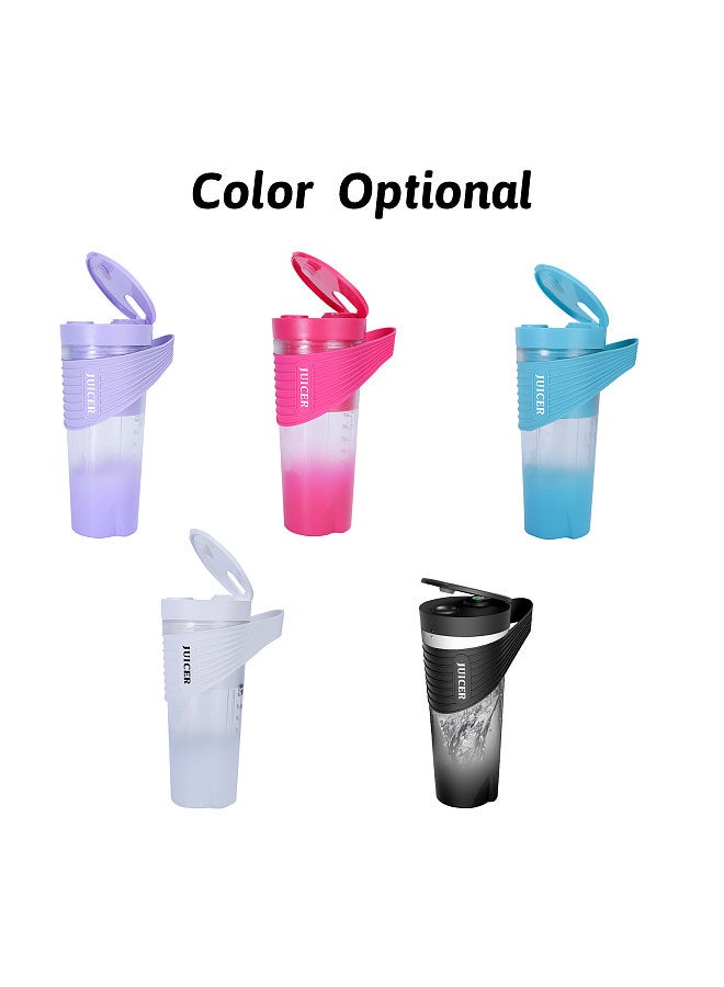 Portable Blender for Shakes and Smoothies 4000mAh Type-C Rechargeable 460ml Personal Blender with 6 Sharp Blades Powerful 22000r/m Juicer Cup for Traveling Gym Office