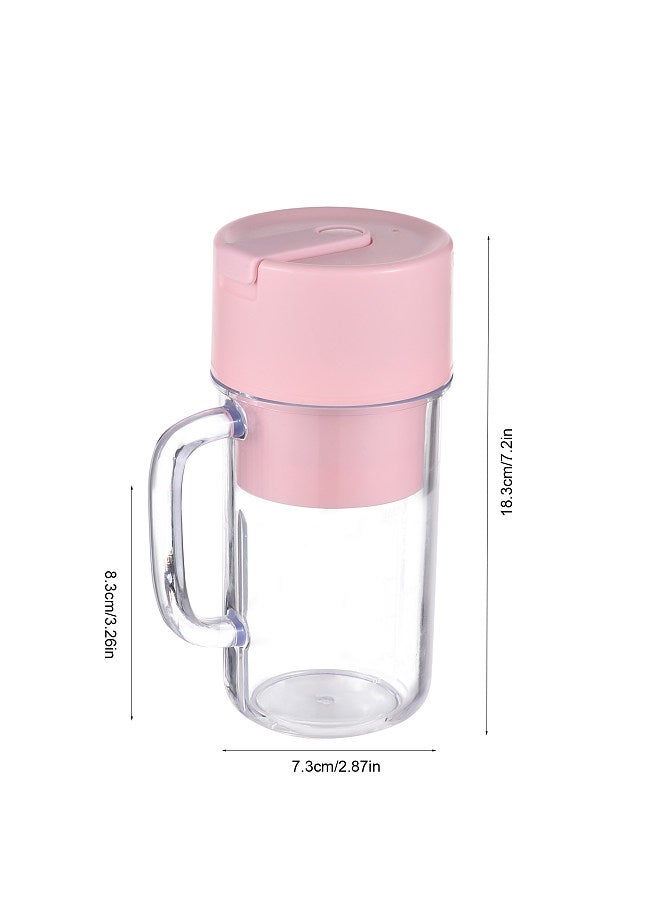Portable Blender for Shakes and Smoothies 340ml Mini Blender with Handle 6 Blades Waterproof USB Type-C Rechargeable Personal Blender for Home Kitchen Office Travel Outdoor Sports