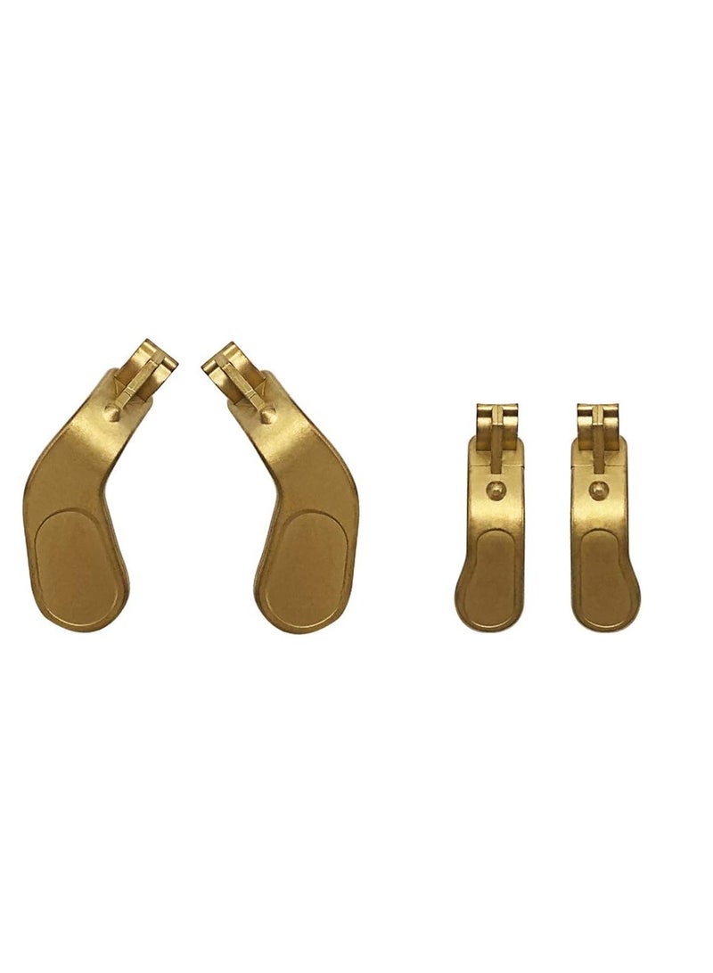 Metal D-Pads, Paddles Hair Trigger Locks Replacement for Xbox One Elite Controller Series 2 , Series 1 (Gold)
