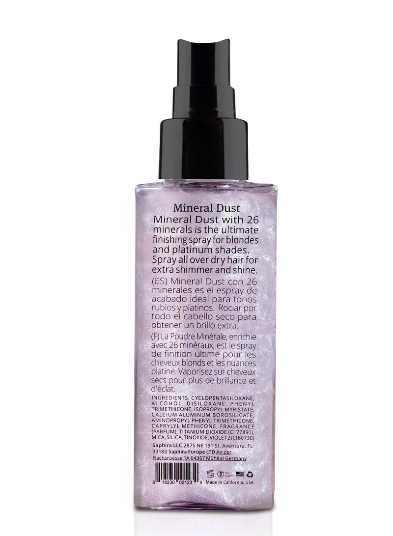 Saphira Glossy Blonde Mineral Dust Spray - 90ml, Enhances Shine and Volume