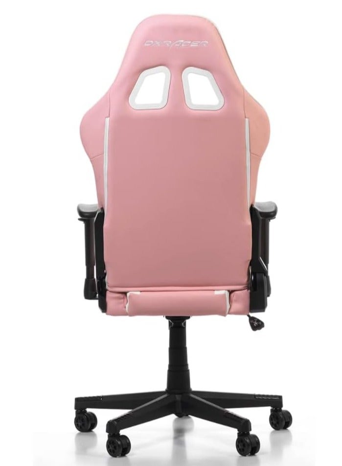 DXRacer P132 Prince Series Gaming Chair - Pink/White | GC-P132-PW-F2-158