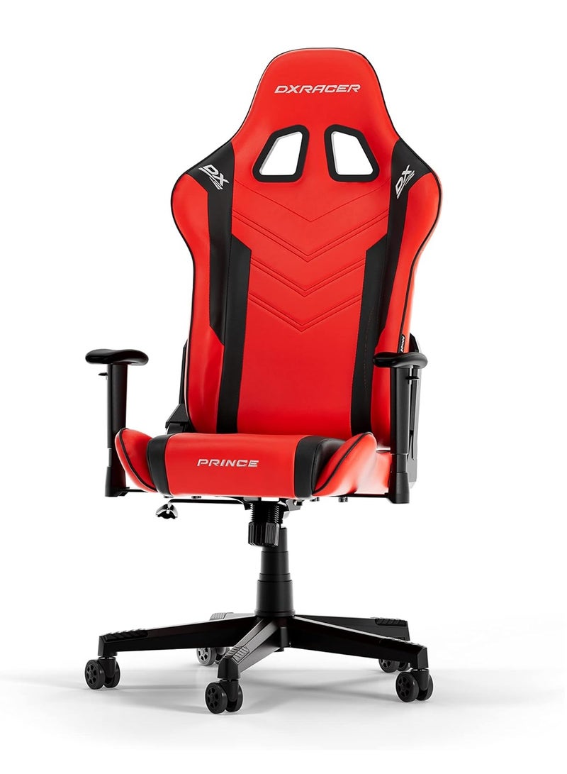 DXRacer Prince Series P132 Gaming Chair, Red & Black | GC-P132-RN-F2-01