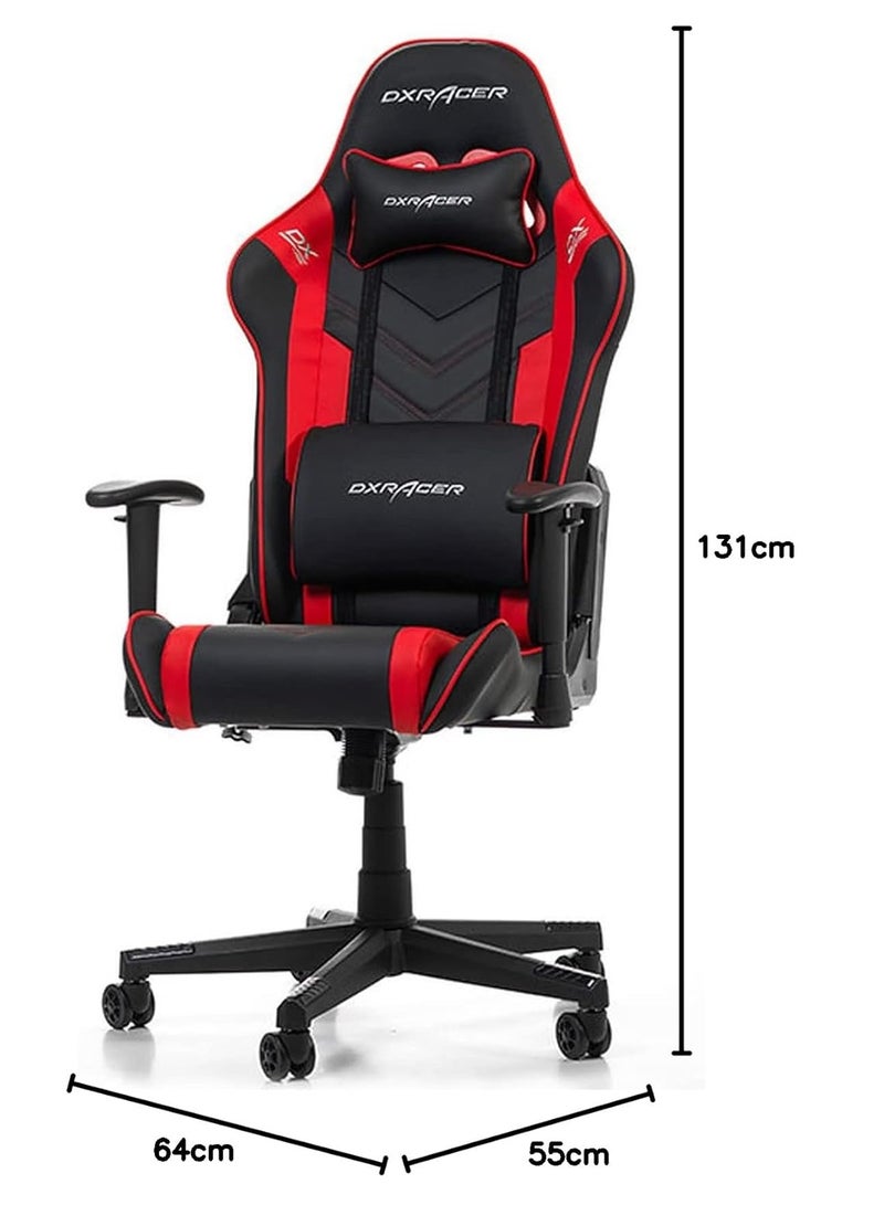 DXRacer P132 Prince Series Gaming Chair - Black/Red | GC-P132-NR-F2-158