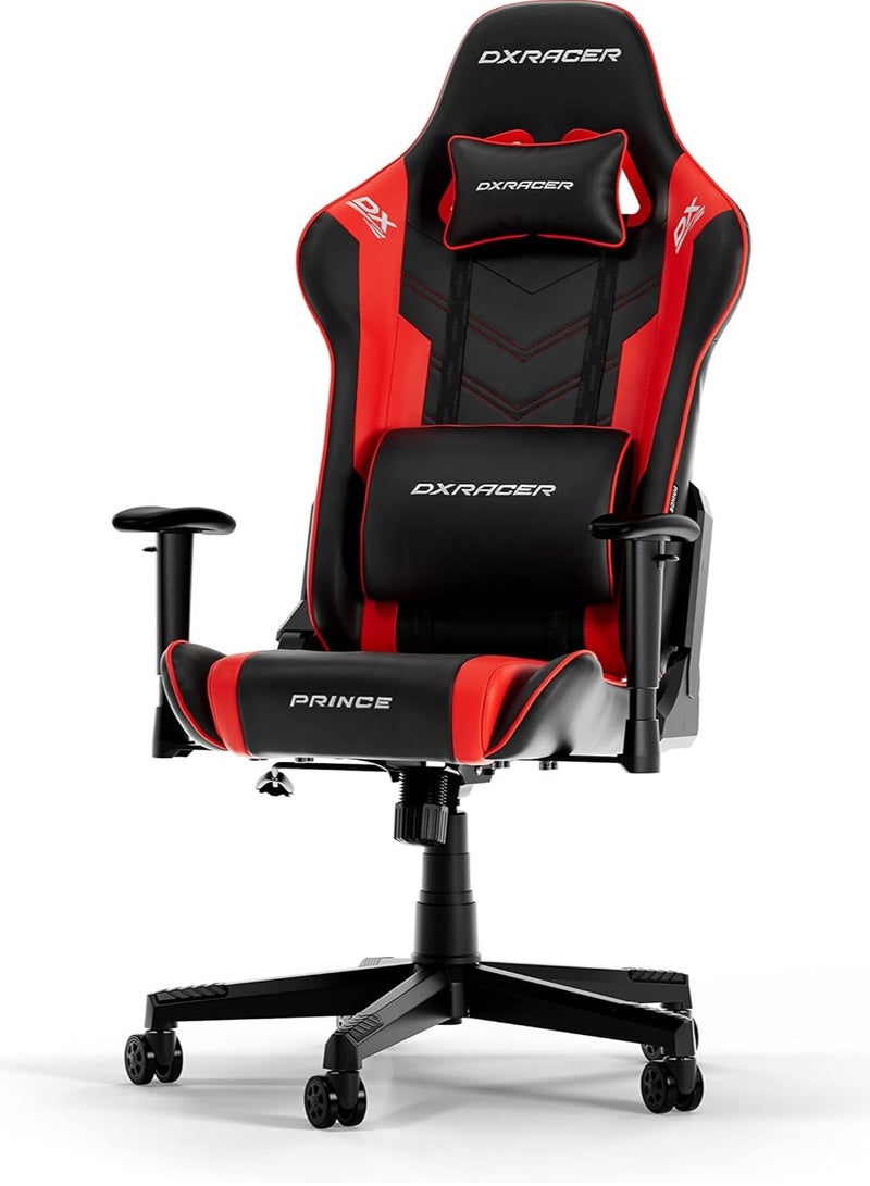 DXRacer P132 Prince Series Gaming Chair - Black/Red | GC-P132-NR-F2-158