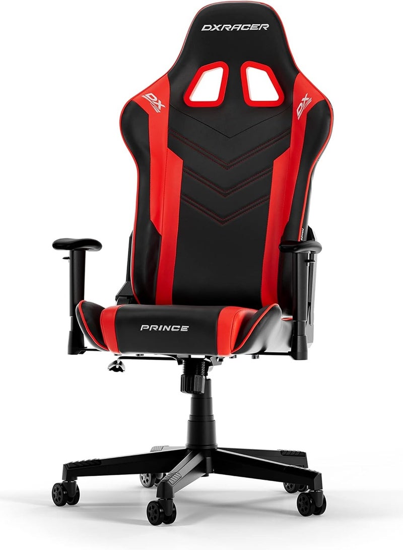 DXRacer P132 Prince Series Gaming Chair - Black/Red | GC-P132-NR-F2-158