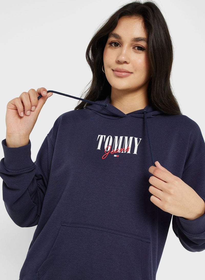 Logo Knitted Hoodie