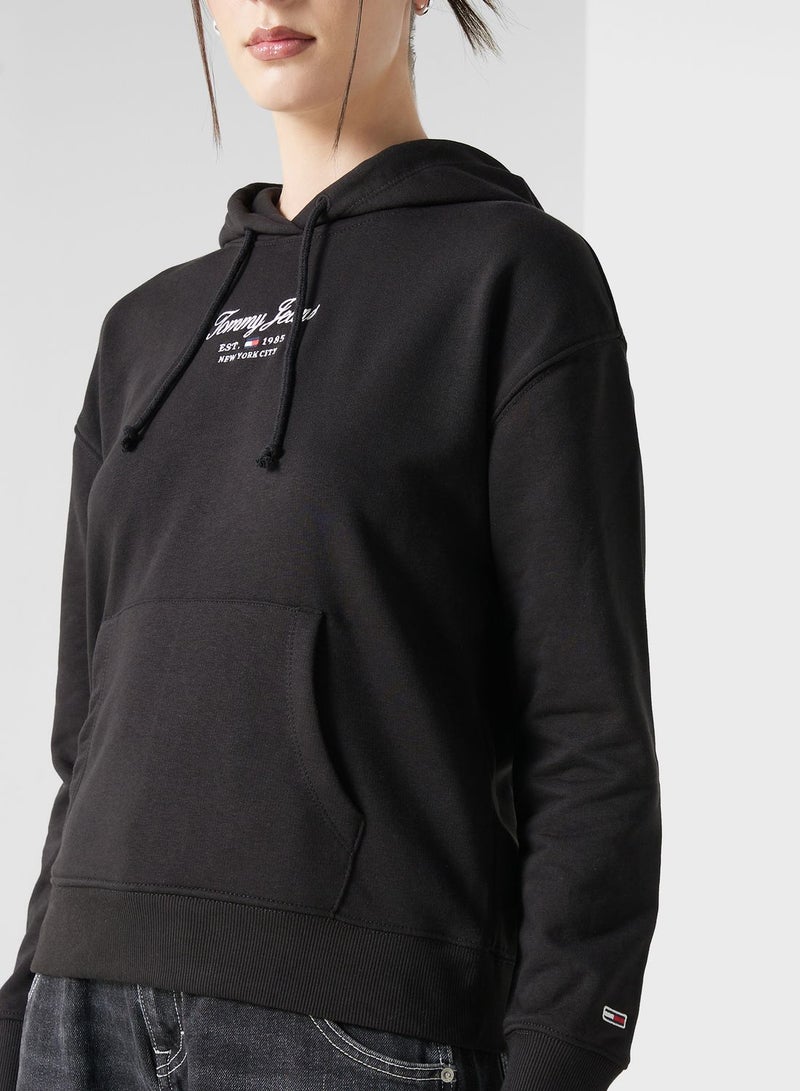 Logo Knitted Hoodie