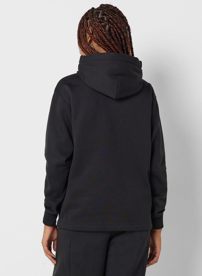 Drawstring Knitted Hoodie