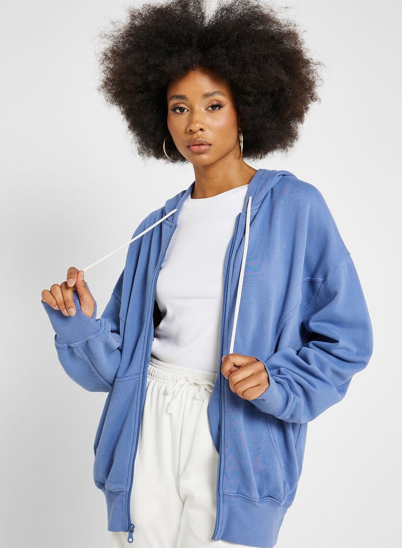 Offline By Aerie Oversized Full Zip Sweatshirt