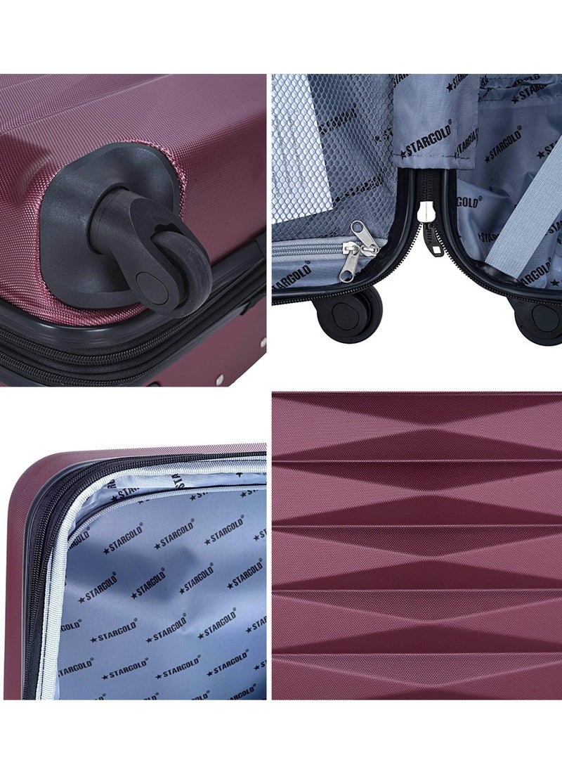 Luggage Set of 4 PCS ABS Hardside Travel Luggage Bag 20/2428/32 Inches