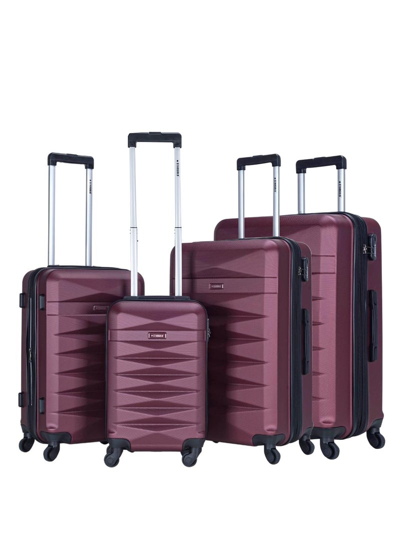 Luggage Set of 4 PCS ABS Hardside Travel Luggage Bag 20/2428/32 Inches