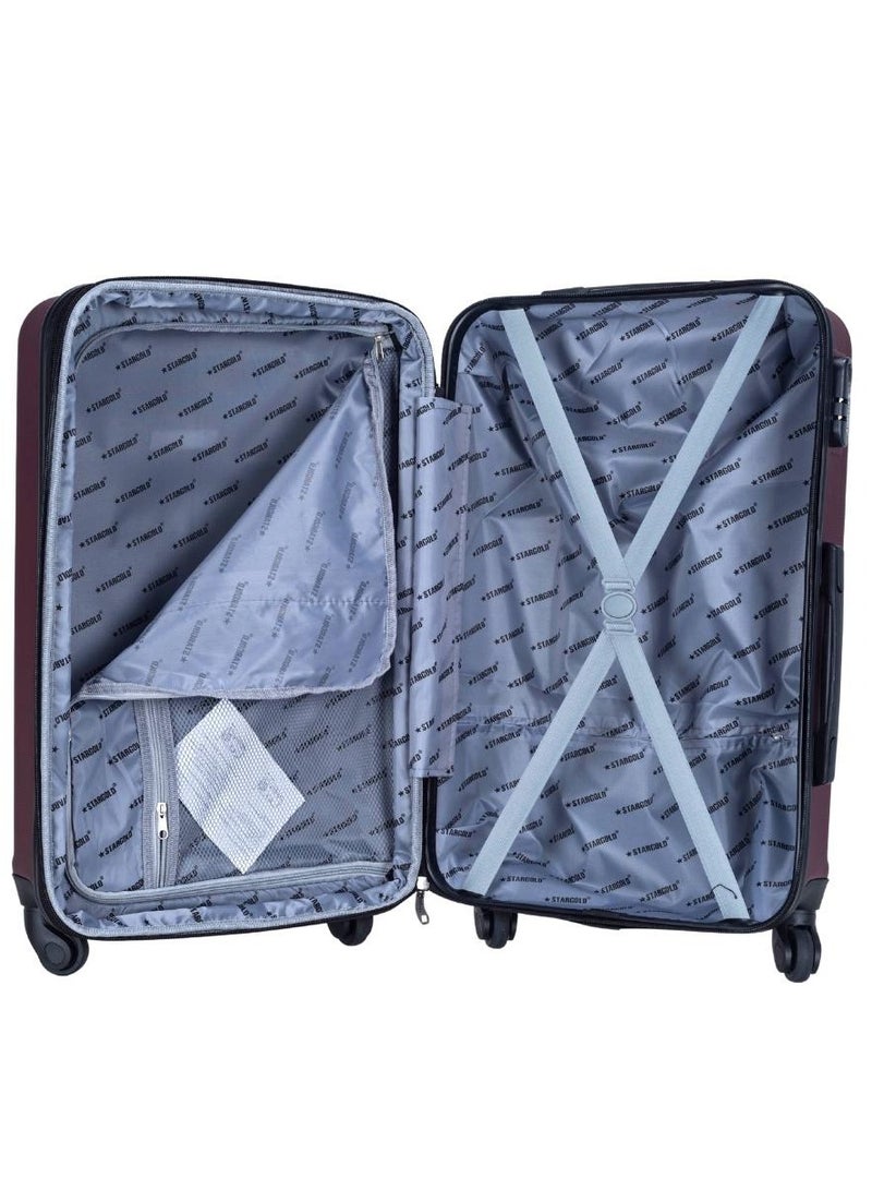 Luggage Set of 4 PCS ABS Hardside Travel Luggage Bag 20/2428/32 Inches