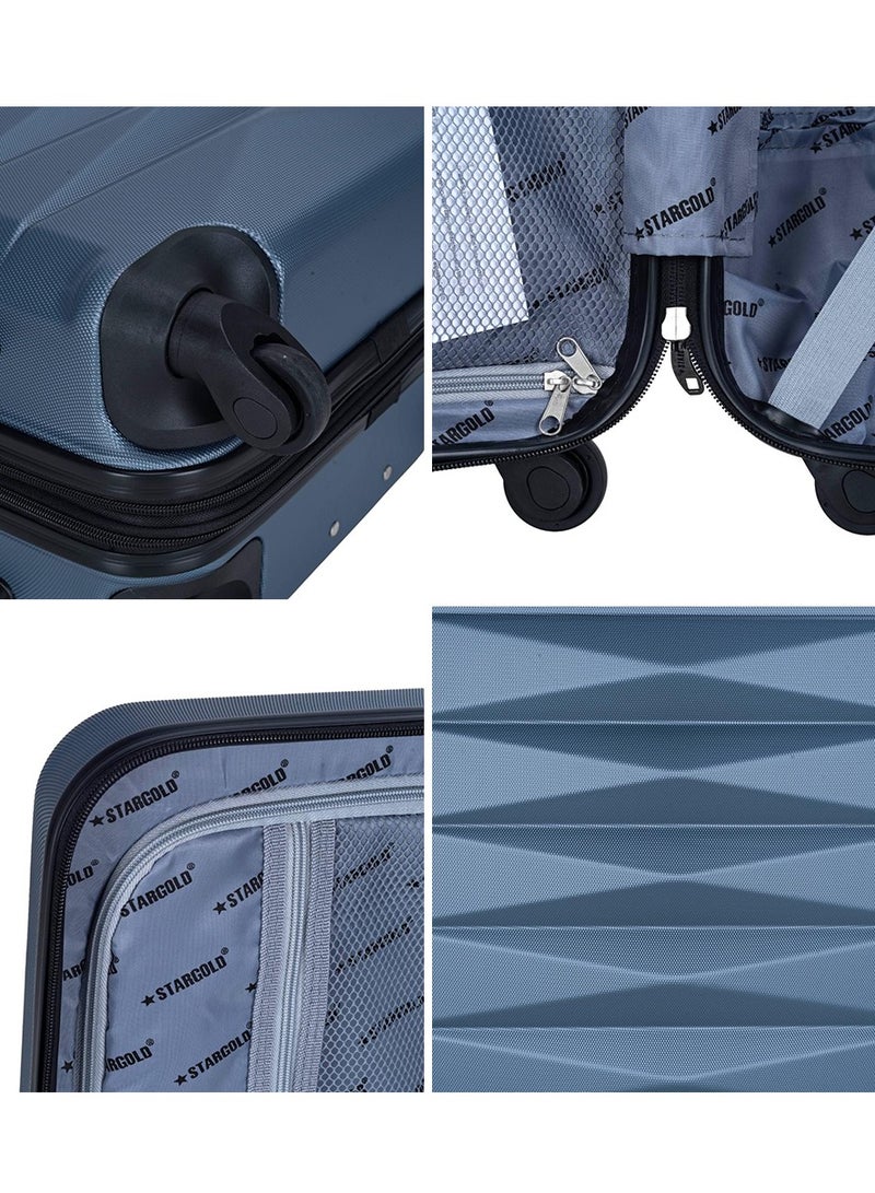 Suitcase Set of 4 PCS ABS Hardside Travel Luggage Bag