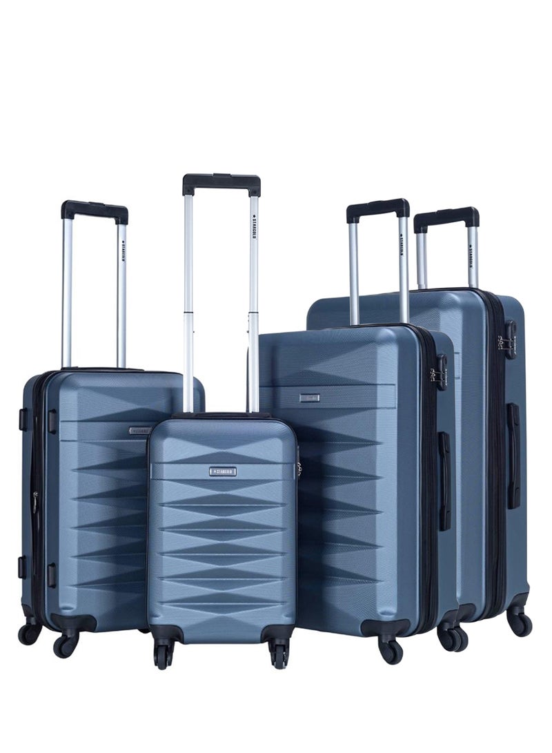 Suitcase Set of 4 PCS ABS Hardside Travel Luggage Bag