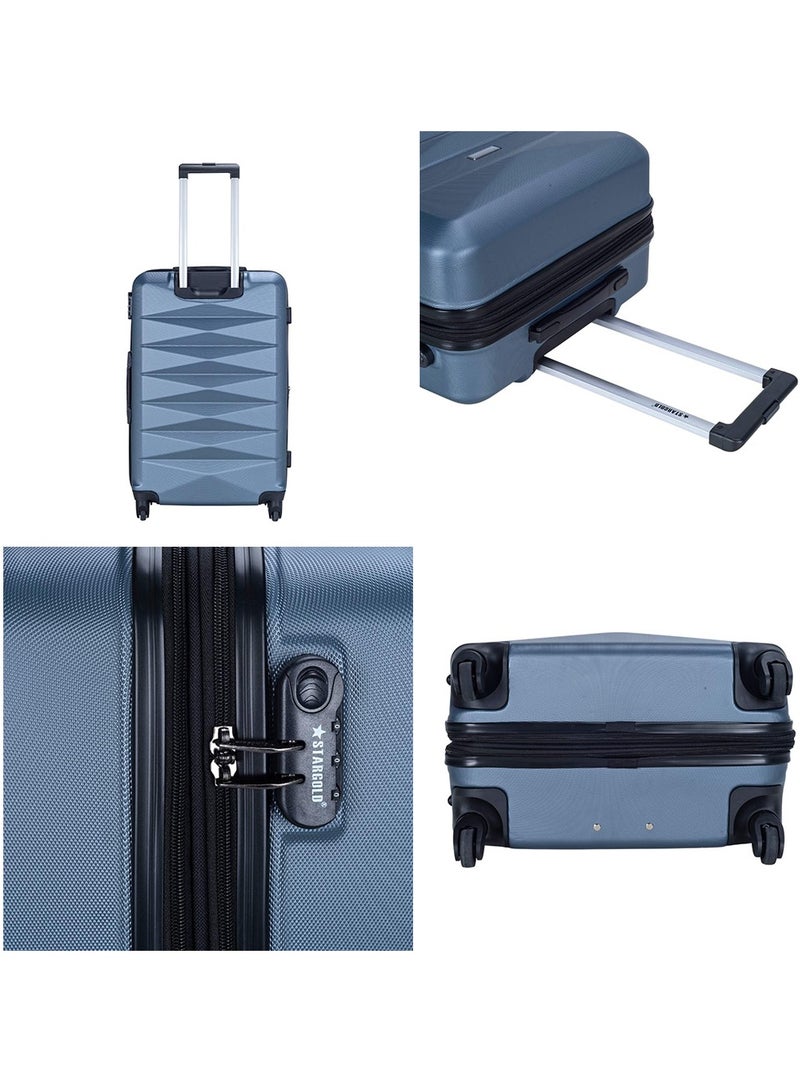 Suitcase Set of 4 PCS ABS Hardside Travel Luggage Bag