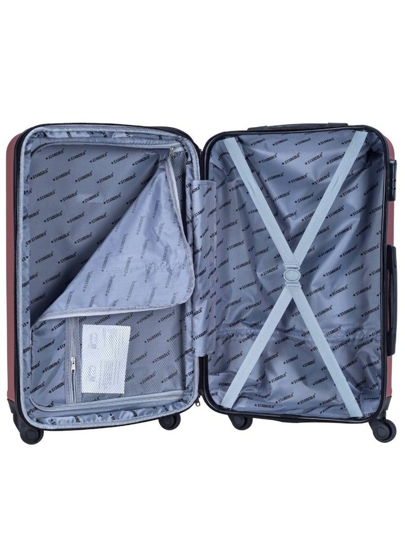 Suitcase Set of 4 PCS ABS Hardside Travel Luggage Bag