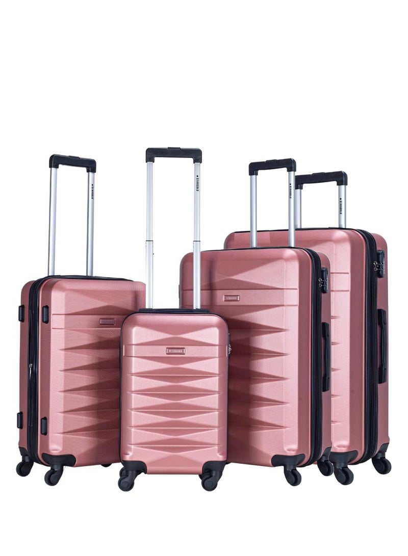 Suitcase Set of 4 PCS ABS Hardside Travel Luggage Bag