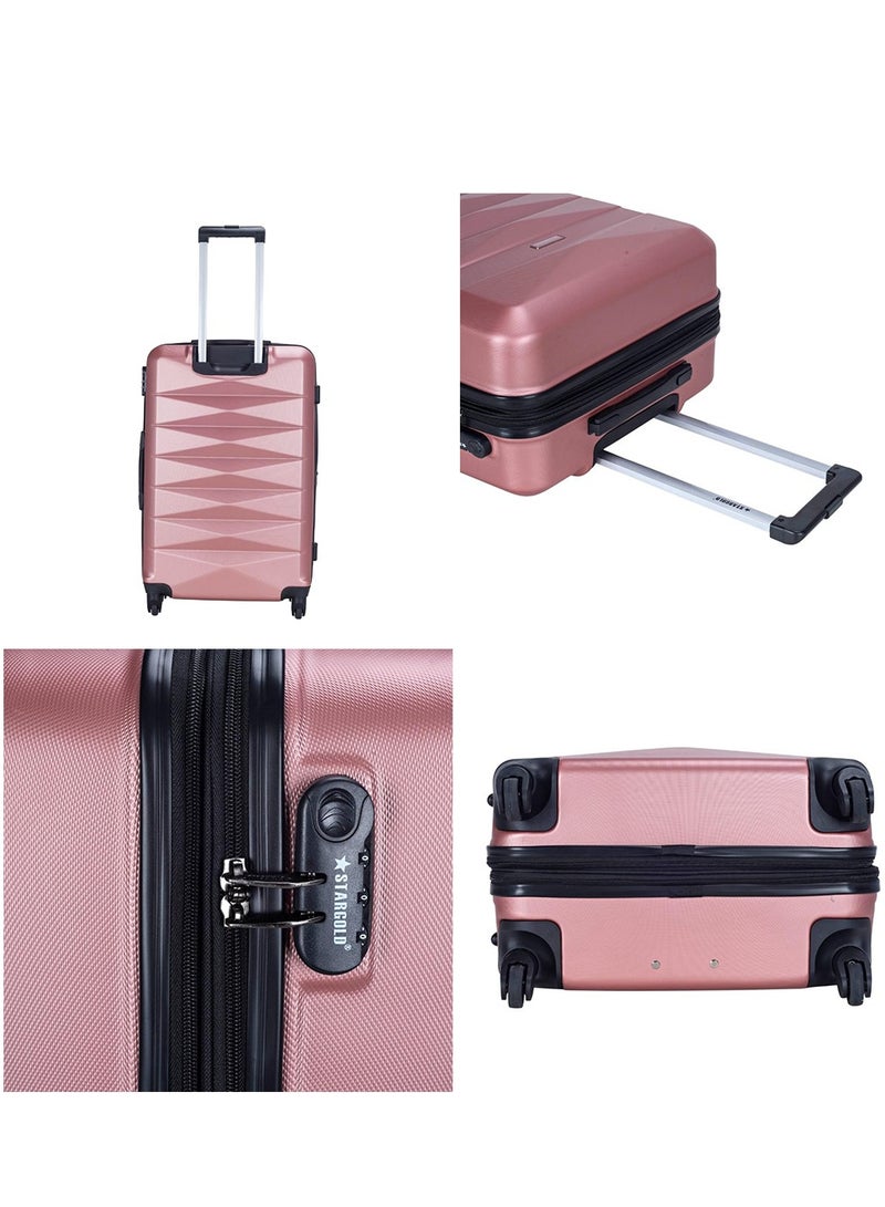 Suitcase Set of 4 PCS ABS Hardside Travel Luggage Bag