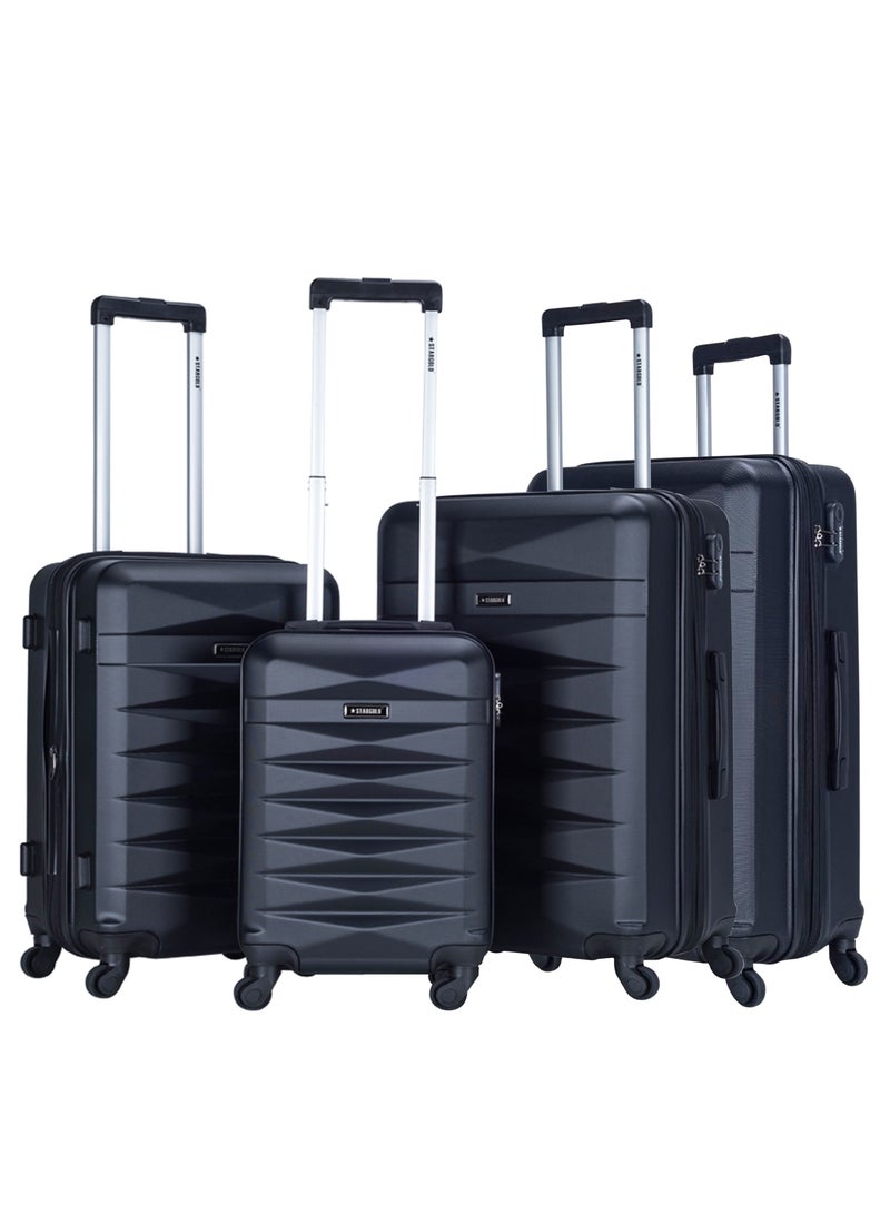 Suitcase Set of 4 PCS ABS Hardside Travel Luggage Bag