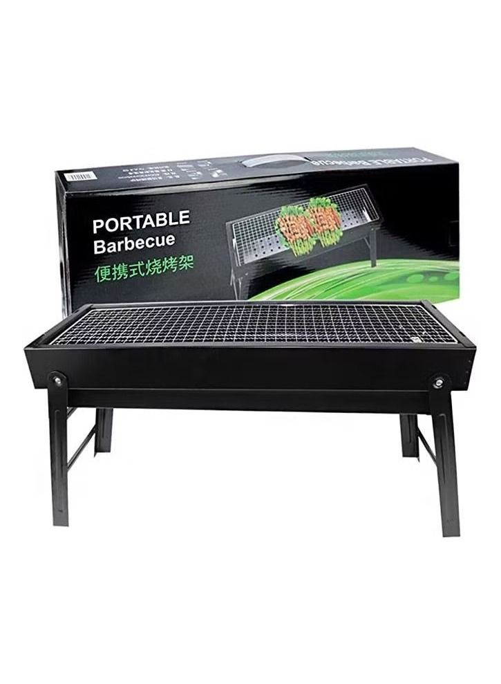 Foldable Barbecue and Tandoor Grill Charcoal BBQ Stand for for Outdoor Cooking Camping Hiking Picnic Garden