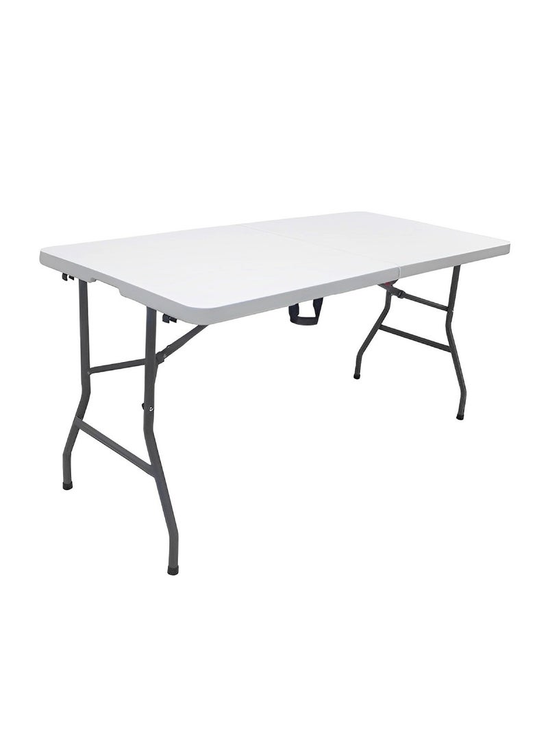 Heavy Duty Foldable Table Ideal For Crafts, Outdoor Events, Picnic Table, BBQ Party, Camping Table, Convenient to Carry With Handle, Lightweight, Portable Table 152X70X74CM Folding Table