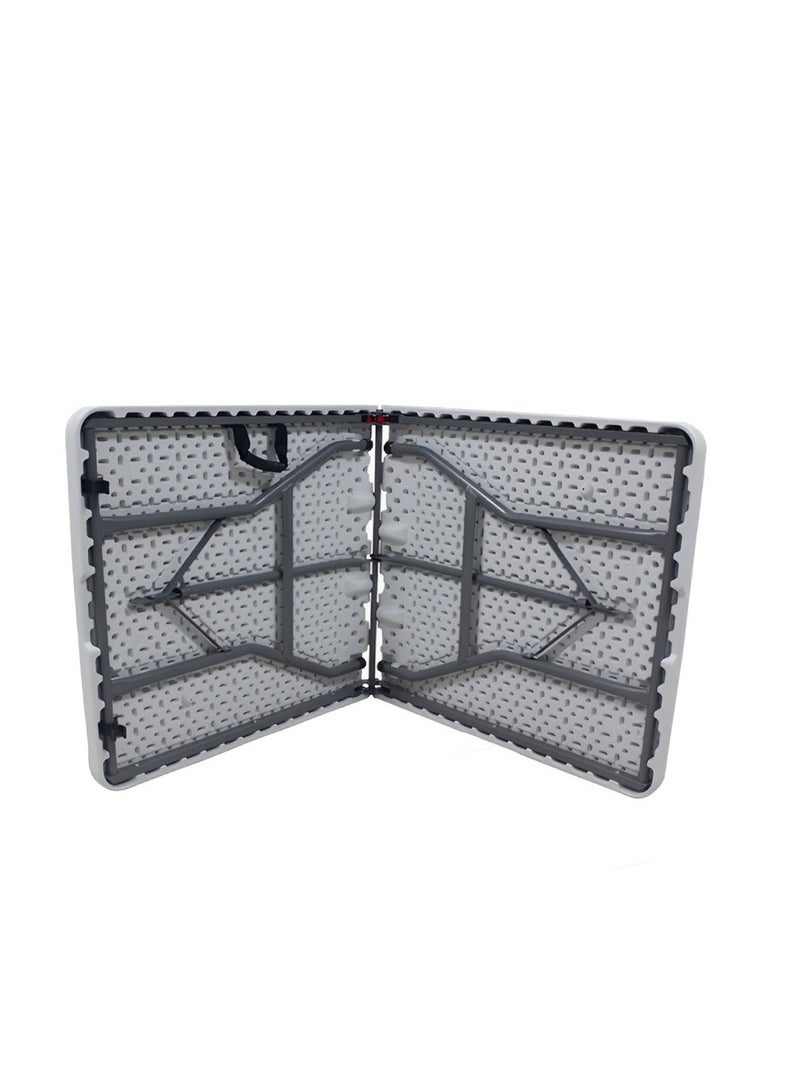 Heavy Duty Foldable Table Ideal For Crafts, Outdoor Events, Picnic Table, BBQ Party, Camping Table, Convenient to Carry With Handle, Lightweight, Portable Table 152X70X74CM Folding Table