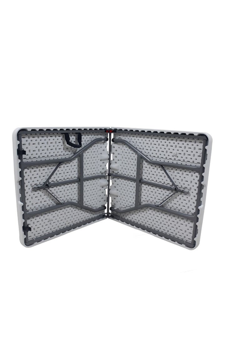 Heavy Duty Foldable Table Ideal For Crafts, Outdoor Events, Picnic Table, BBQ Party, Camping Table, Convenient to Carry With Handle, Lightweight, Portable Table 122X60X74CM Folding Table