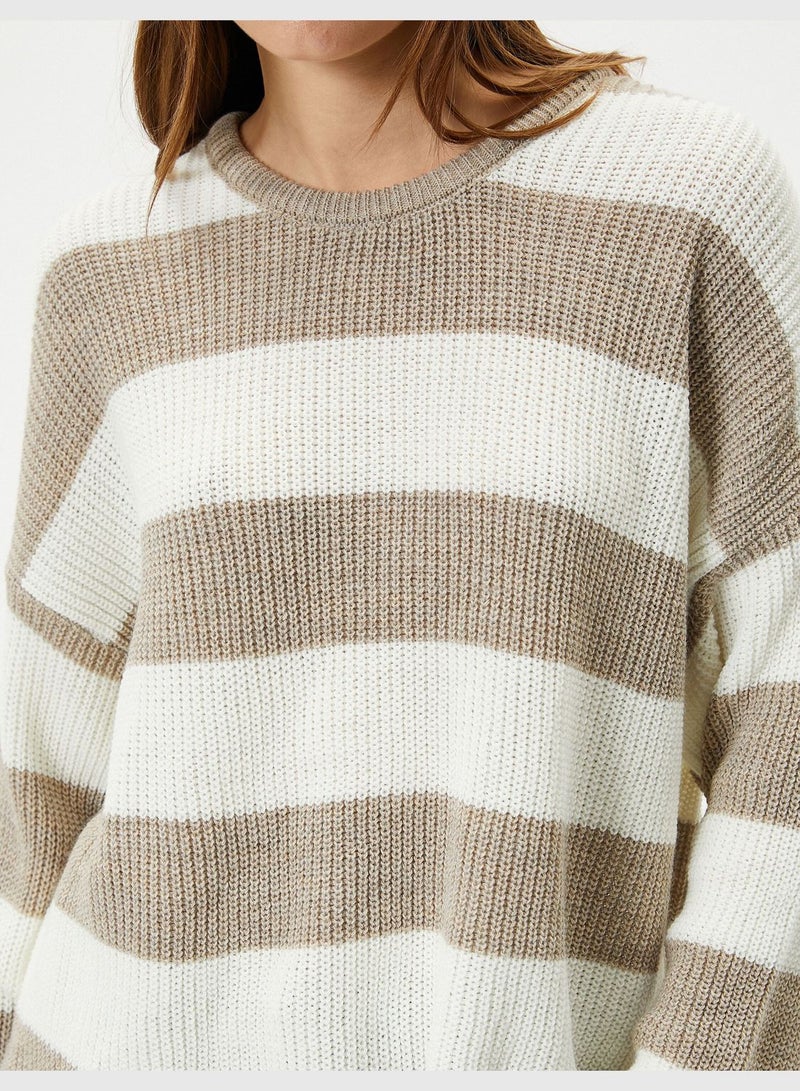 Basic Knit Sweater Long Sleeve Crew Neck