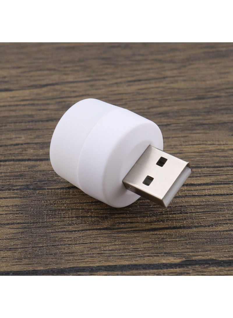 Usb Plug Lamp Mini Night Light Computer Mobile Power Charging Small Book Lamps Led Eye Protection Reading Desk White Light