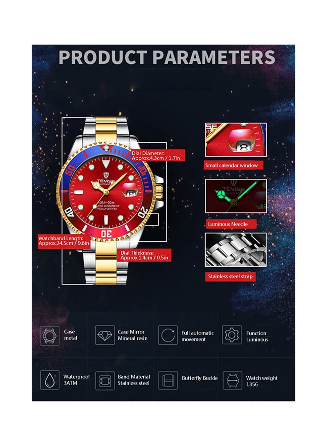 Men's Skeleton Automatic Mechanical Watch