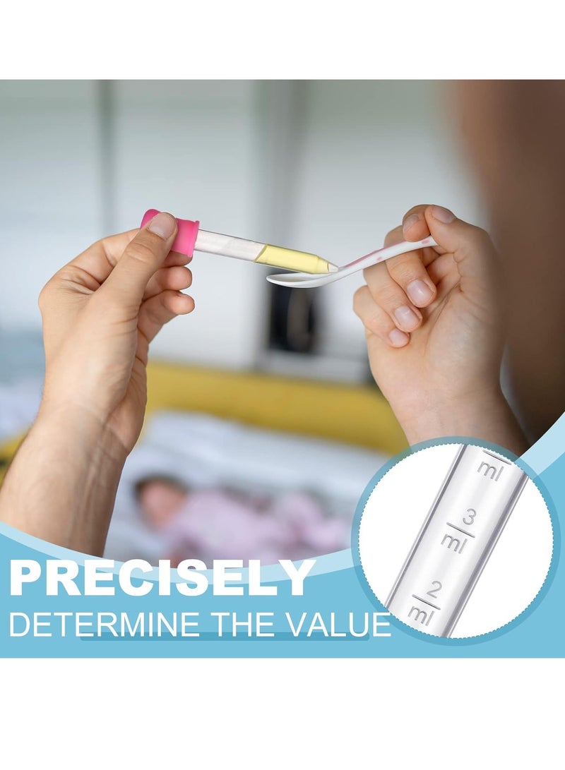 60PCS Liquid Droppers with a Clean Brush, 5ml Silicone and Plastic Pipettes Transfer Eyedropper with Bulb Tip