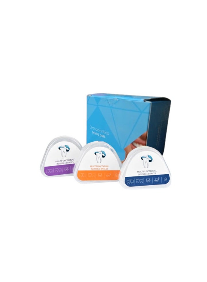 Multifunctional Invisible Silicone Teeth Braces. Three Phases, Custom Food Grade, Medical Material, Dental Aligner.