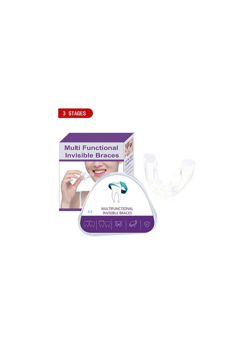 Multifunctional Invisible Silicone Teeth Braces. Three Phases, Custom Food Grade, Medical Material, Dental Aligner.