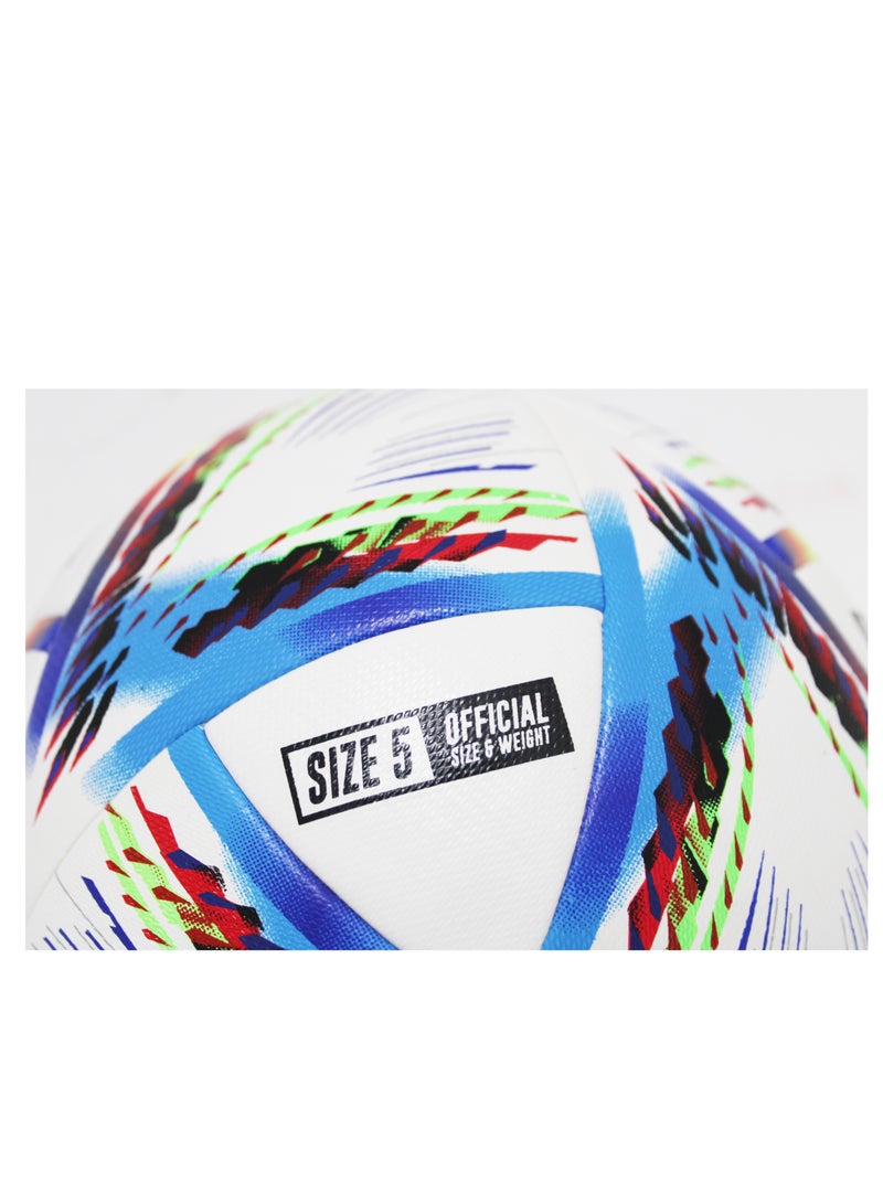Football Soccer Ball Size 5 Training Ball with Net and Needle - Prolonged Air Retention