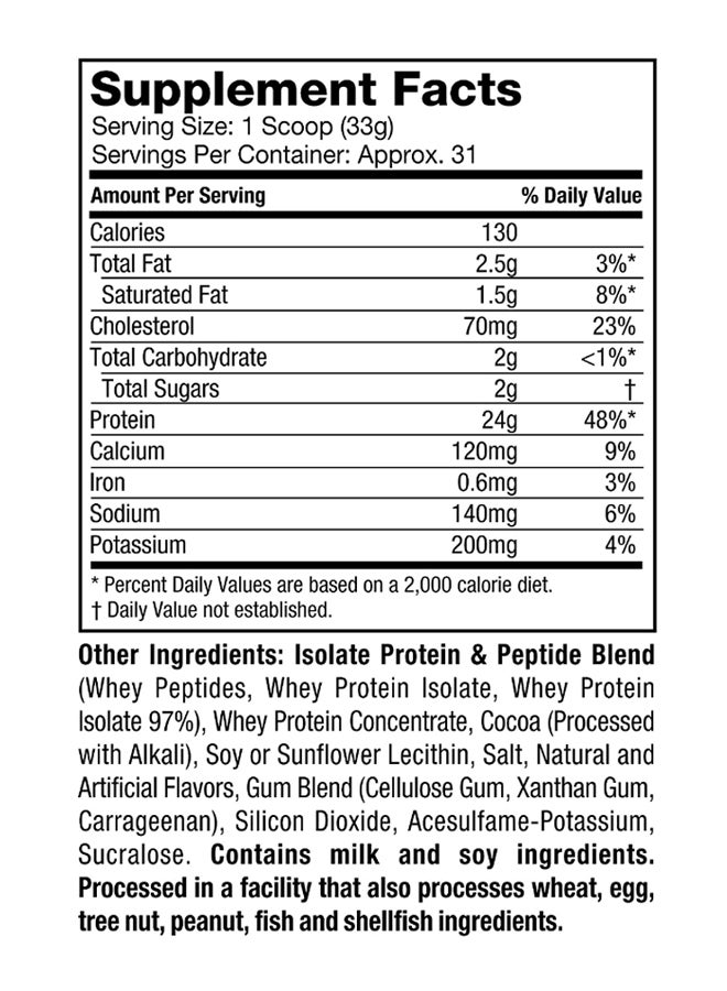 Nitro Tech Whey Gold Protein  Double Rich Chocolate  1.02 Kg